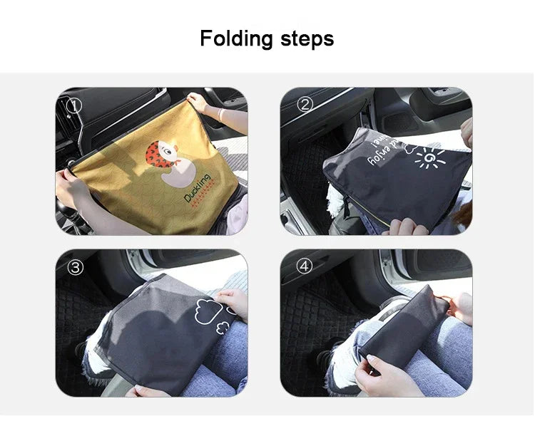 Cartoon Universal Side Window Sunshade UV Protection For Baby Children Car Magnetic Curtain In The Car Window Sunshade Cover