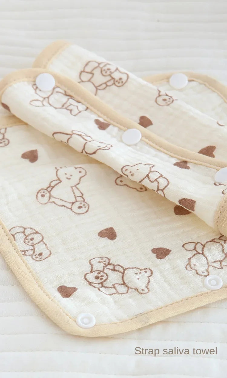 Baby Safety Belt Accessories Soft Cushion Shoulder Strap Cover Baby Waist Stool Drooling Bib Baby Strap Bib