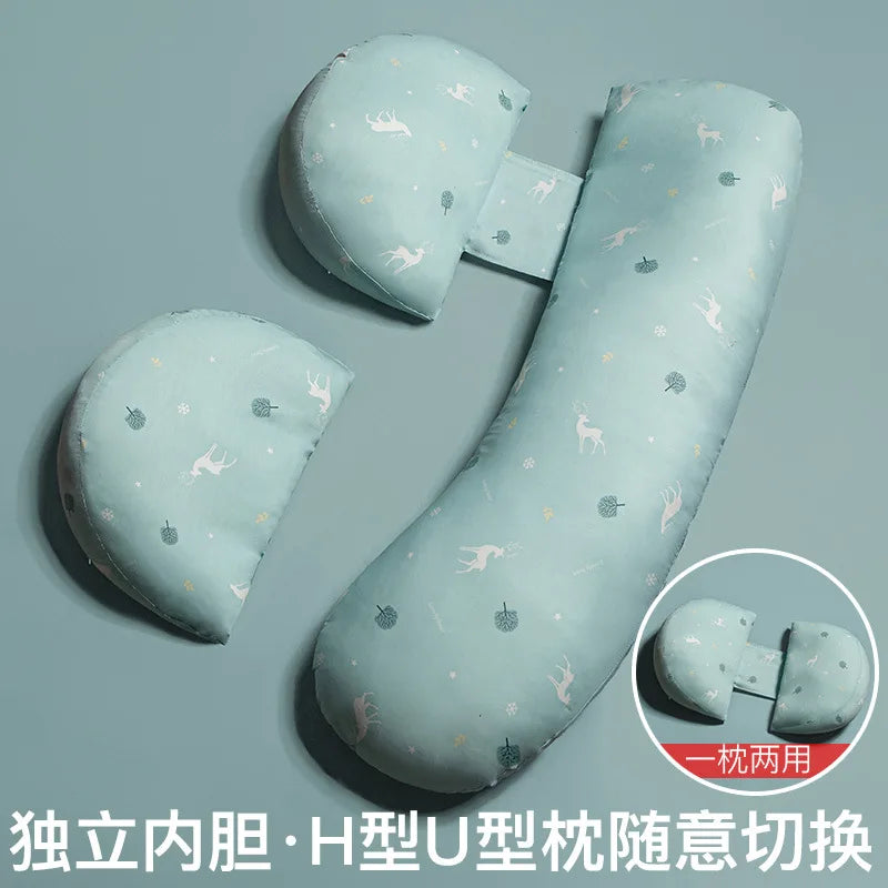 Coussin de grossesse doux en forme de U pour dormir sur le côté, coussin lombaire pour femmes enceintes, coussin de maternité, coussin pour le ventre, fournitures de grossesse