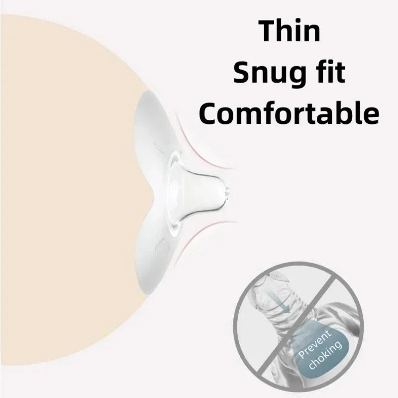 Lot de 2 protège-mamelons d'allaitement en silicone souple