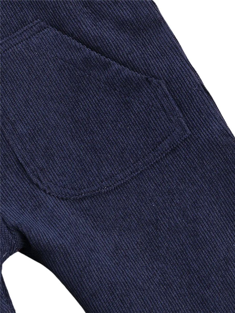 Combinaison pantalon à bretelles unisexe pour bébé de 0 à 24 mois avec boutons, couleur unie, pour tout-petits garçons et filles