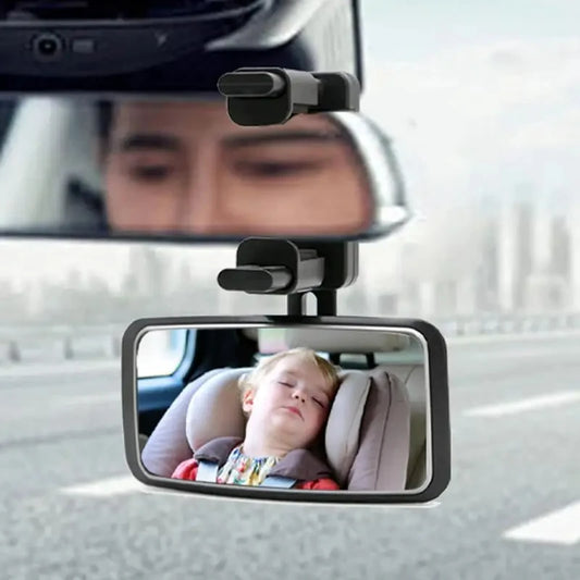 Baby Mirror Car Interior Rear View Mirror Clip Rear Facing Mirrors For Auto Safety Driving Kids Baby Monitor Angle Adjustable