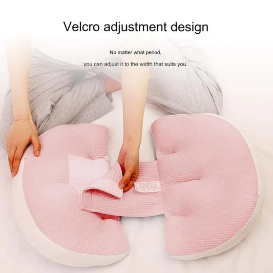 Oreiller de grossesse ergonomique pour dormeurs latéraux Coussin de soutien de grossesse Protection de la taille Soulage la pression abdominale et dorsale