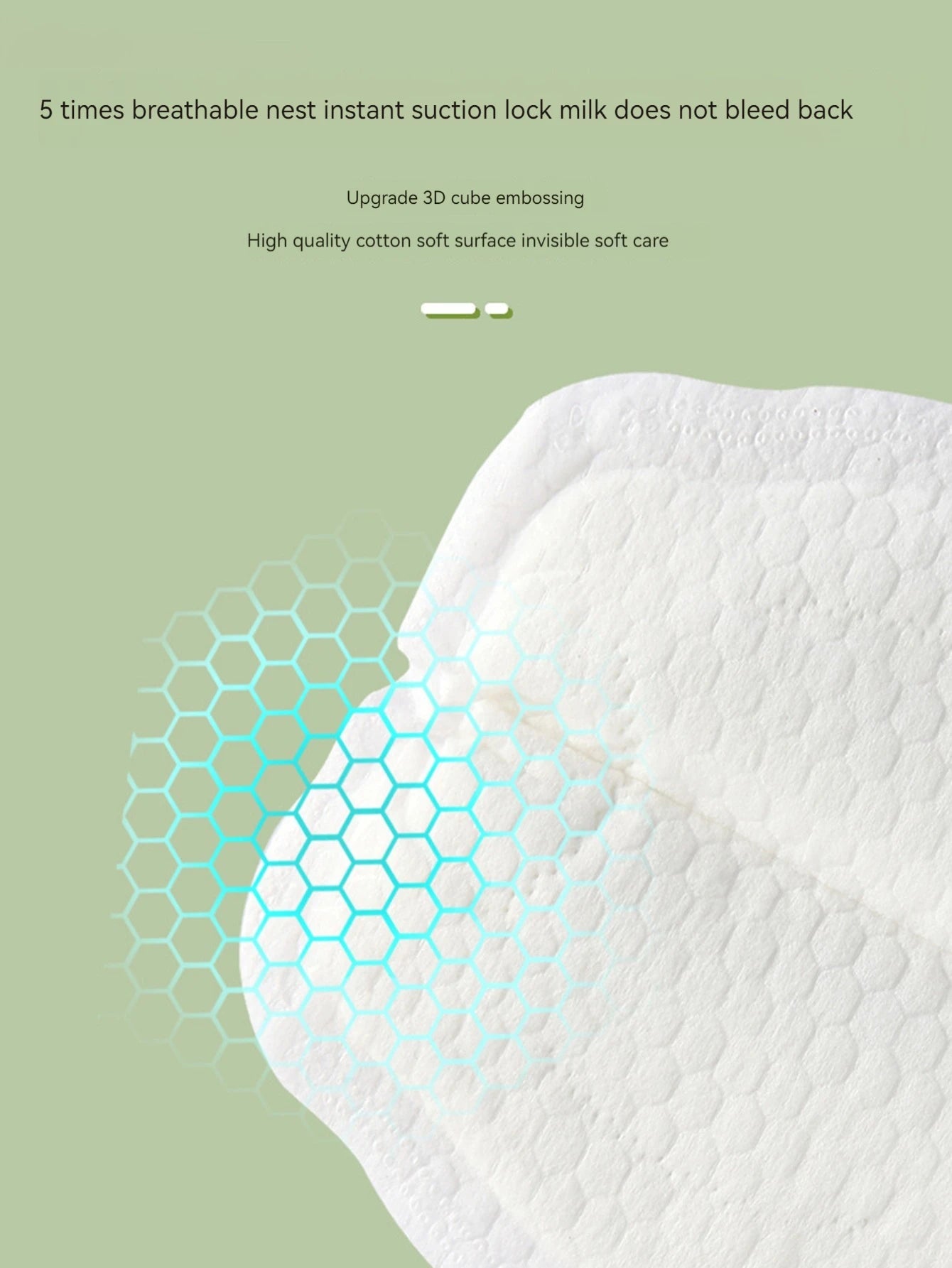 Lot de 100 coussinets d'allaitement jetables, respirants, fins et super absorbants, en coton