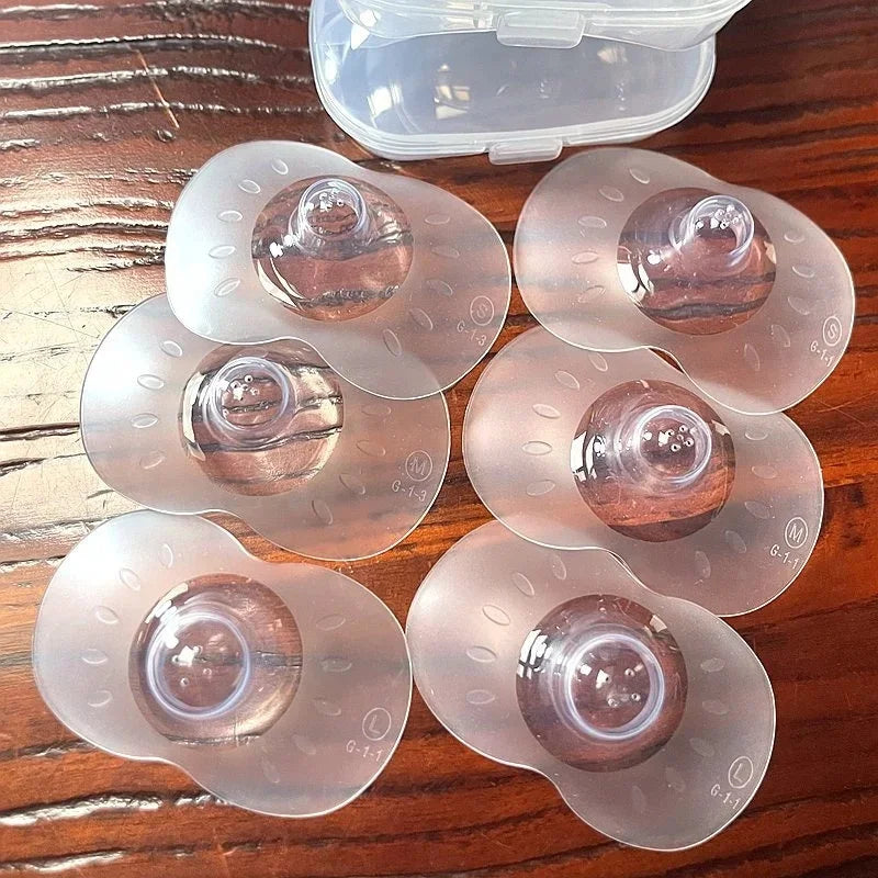 Lot de 2 protège-mamelons d'allaitement en silicone souple