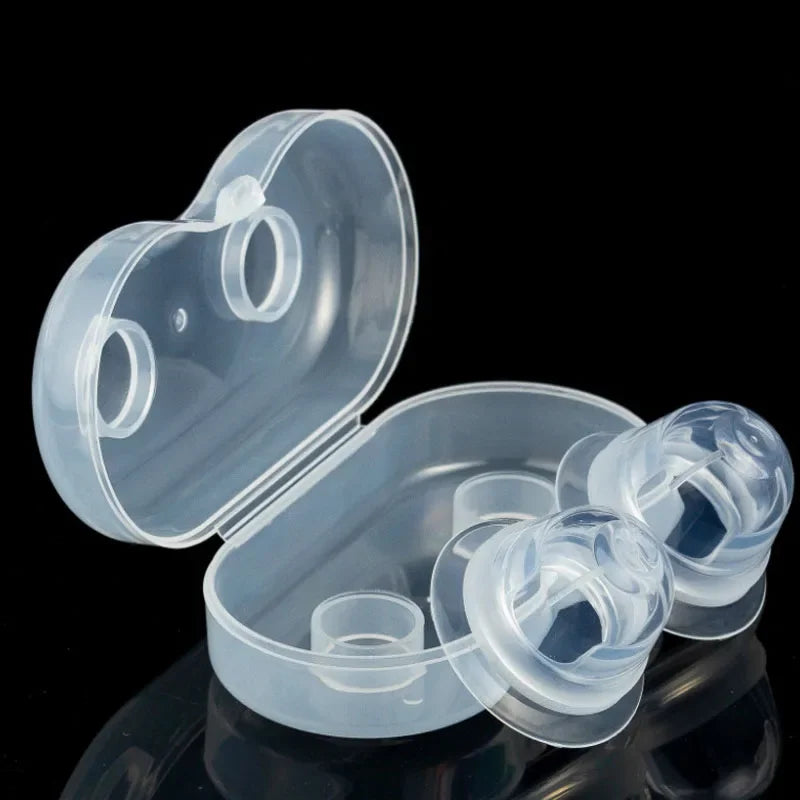 Lot de 2 protège-tétons en silicone Welnove, correcteurs plats et à ventouse