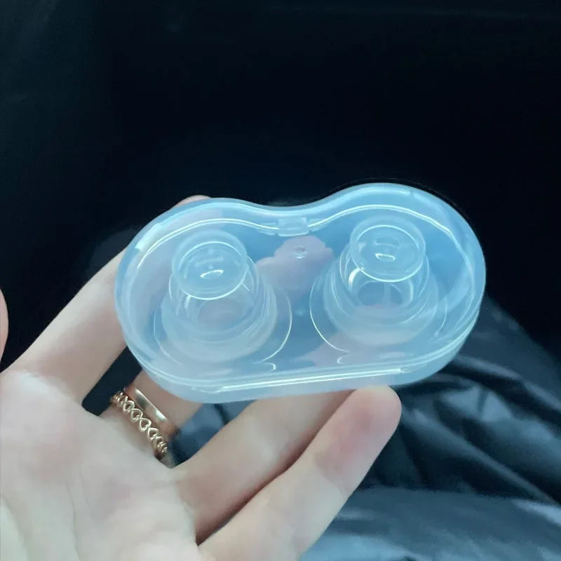Lot de 2 protège-tétons en silicone Welnove, correcteurs plats et à ventouse