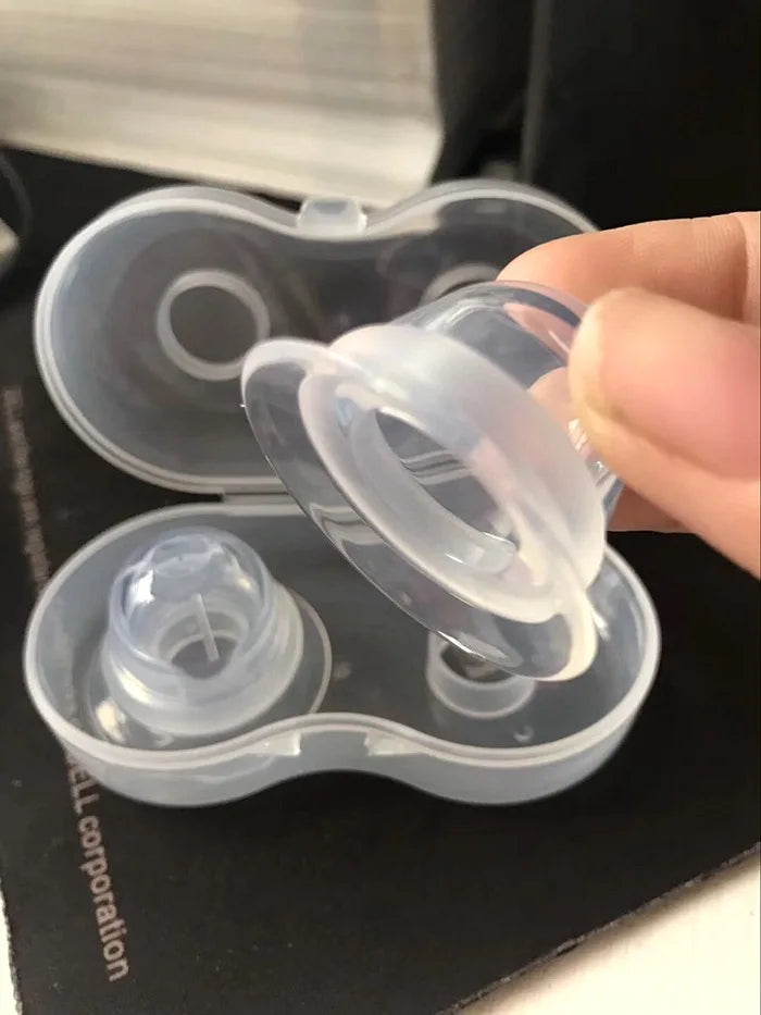 Lot de 2 protège-tétons en silicone Welnove, correcteurs plats et à ventouse