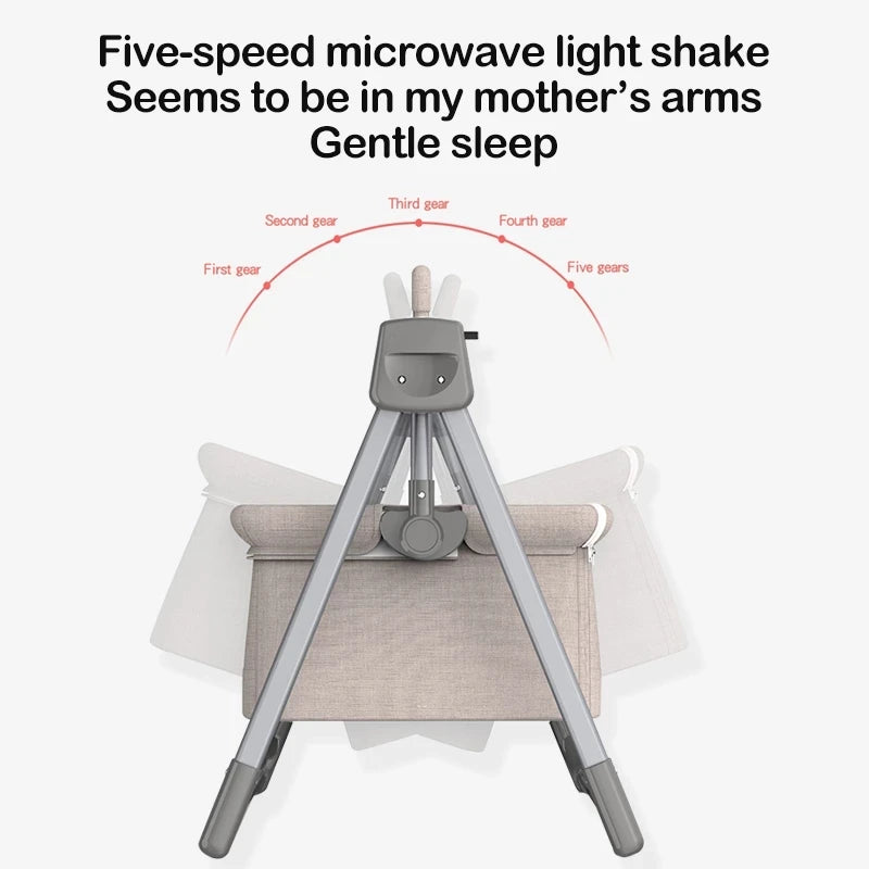 Baby Bed Baby Crib Cradle Newborn Baby cot Cradle Nest Baby Resting Travel Bed Game Bed with Mosquito Net Sleeping Rocking Bed