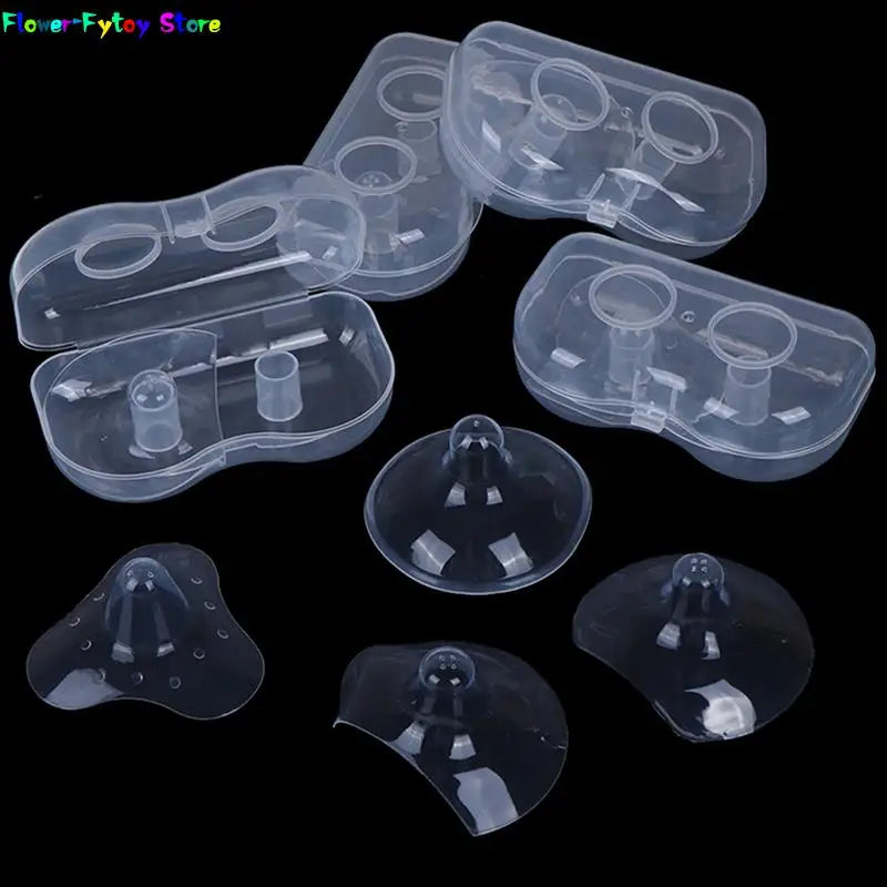 2pcs Silicone Nipple Protectors Feeding Mothers Nipple Protection Cover Breastfeeding Mother Milk Silicone Nipple