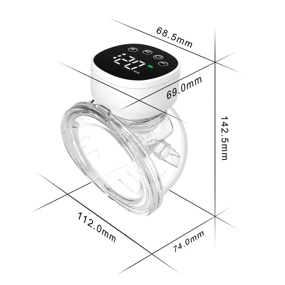 Tire-lait électrique mains libres, silencieux et invisible, extracteur de lait portable, 3 modes, collecteur de lait d'allaitement
