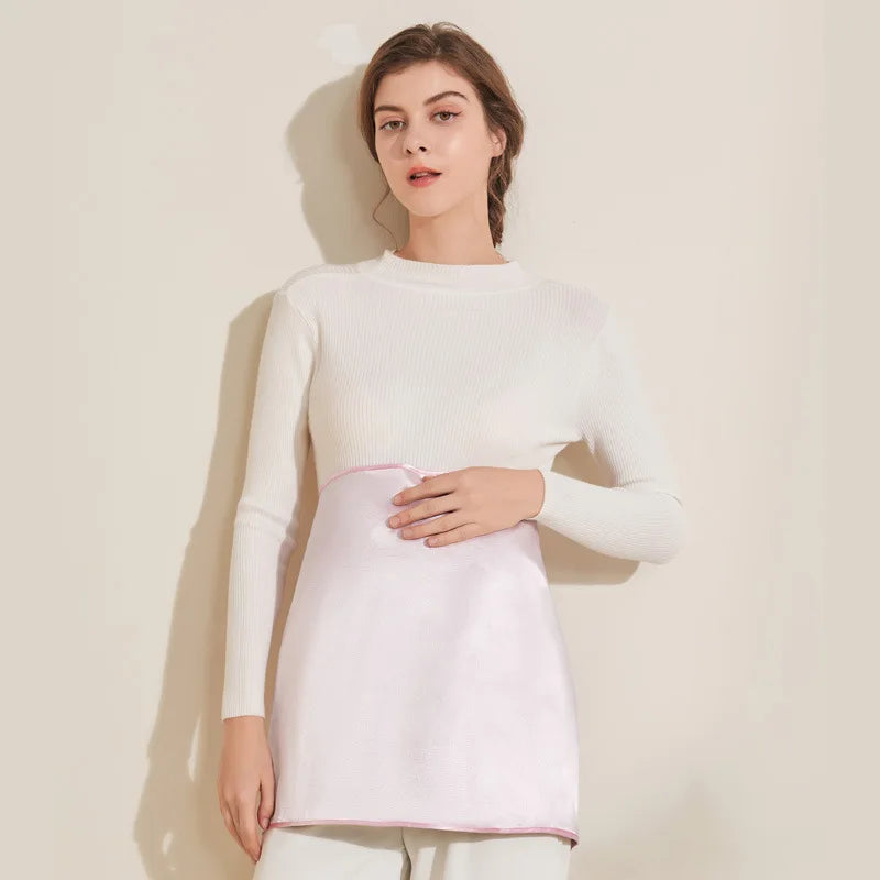 30x50cm Anti Radiation Clothes Maternity Tops 5G EMF WiFi RFID Protect Pregnancy Tunic Silver Fabric Shield Tank Apron Gift