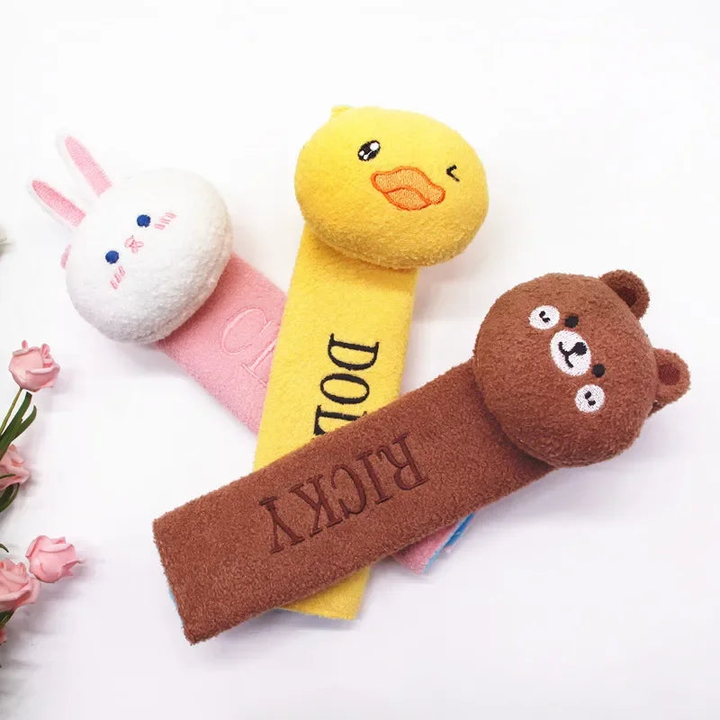 Cartoon Car Seat Belt Cover Universal Auto Seat Belt Shoulder Pad Cushion Protector Safety Protection Warm Flannel Interior Seat