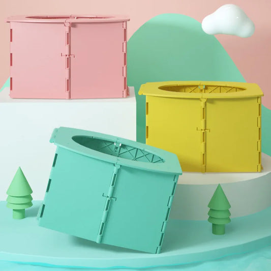 Portable Potty Child Travel Baby Pot Foldable Children's Potty Training Seat Easy to Clean Toilet Child Potty Training Seat