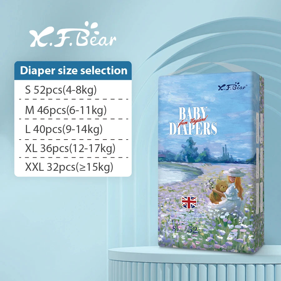 Xiaofeixiong disposable baby diaper, skin friendly and soft, multi-layer breathable