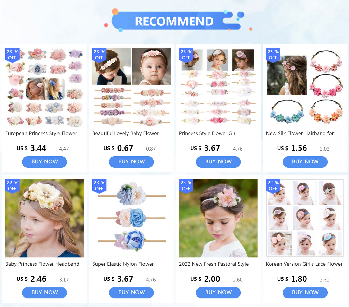 Baby Princess Flower Headband Girl's Floral Head Band Girl Flower Fontanelle Hair Dressing Headbands with big flower for party