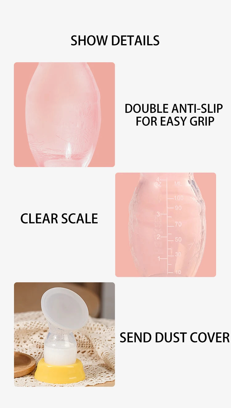 Modabebe Maternal Milk Collector Food Grade Silicone Manual Breast Silicone Pumps Breast Milk Savers