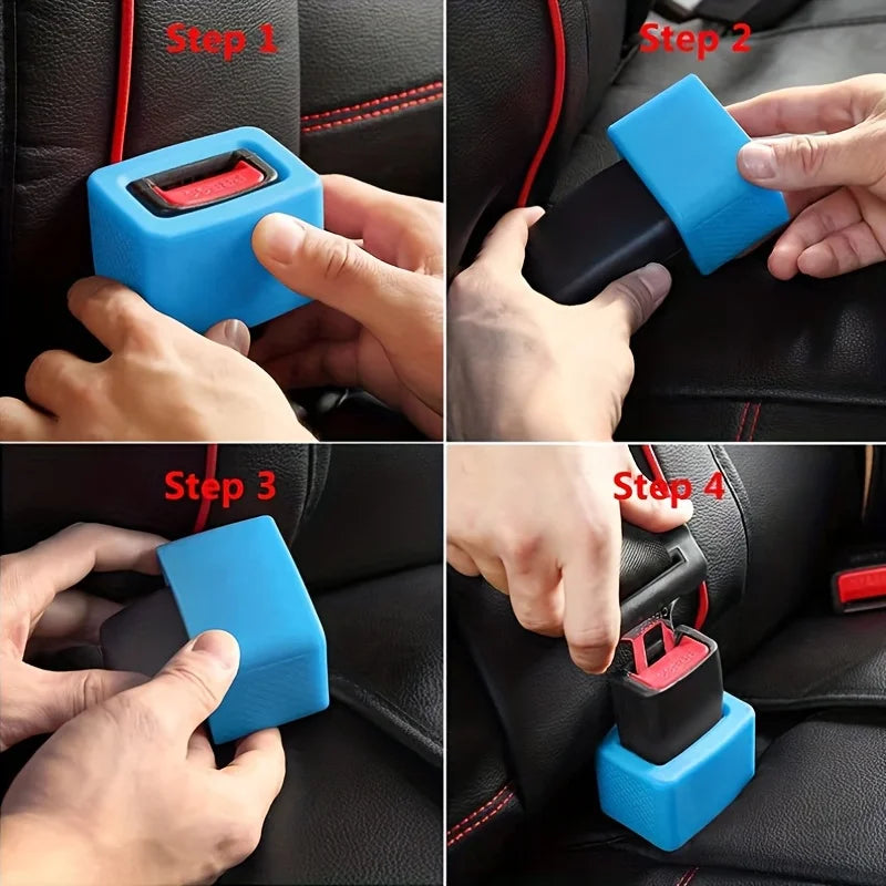 1PC Buckle Up Car Seatbelt Guard Seat Belt Holder Durable Silicone Material Car Accessories Safety Cover Suitable For Kids