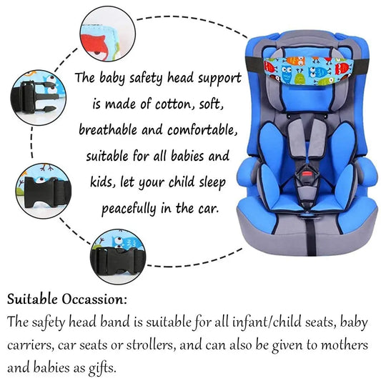 Baby Car Seat Head Support Children Fastening Belt Adjustable Boy Girl Sleep Positioner Baby Saftey Pillow Infant Head Protector