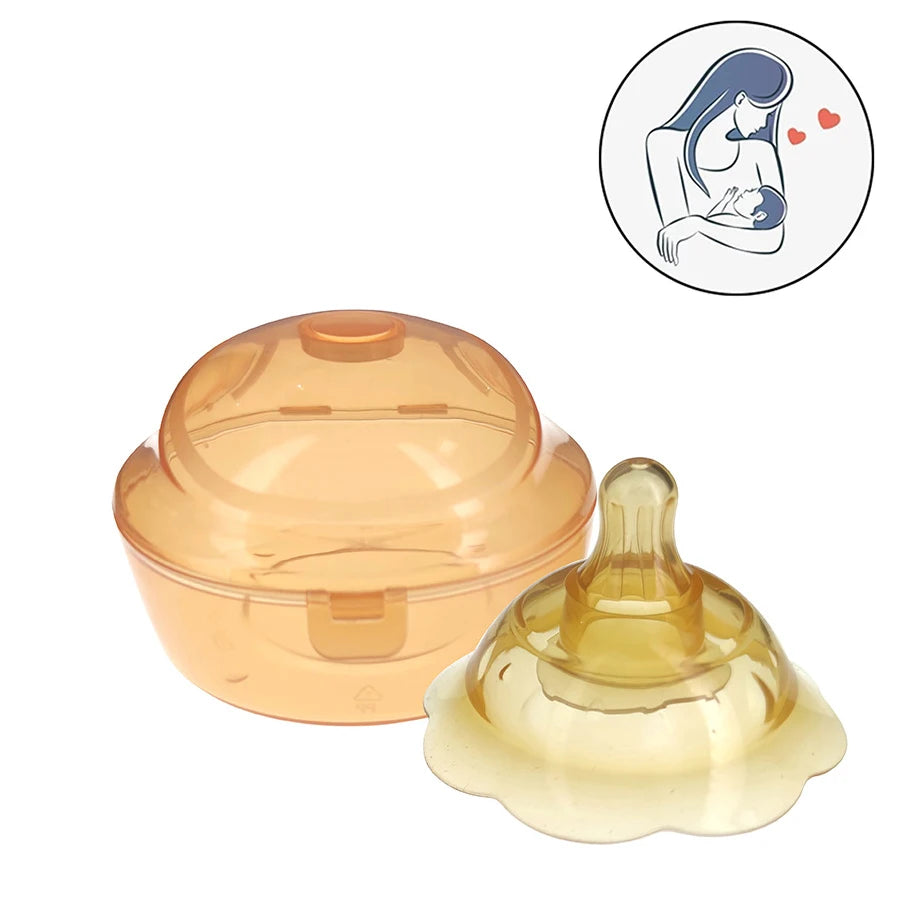 1 protège-tétons en silicone pour allaiter, protège-tétons portable anti-débordement
