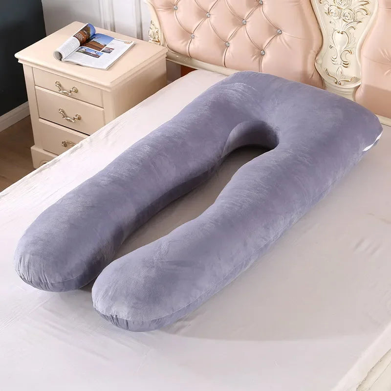 Coussin de grossesse 120 x 70 cm pour femmes enceintes, coussin moelleux pour la grossesse, la maternité, l'allaitement et le sommeil, livraison directe