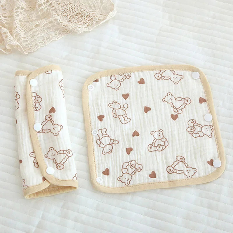 Baby Safety Belt Accessories Soft Cushion Shoulder Strap Cover Baby Waist Stool Drooling Bib Baby Strap Bib
