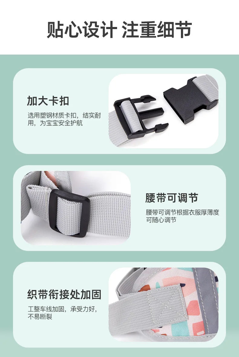 Kids Motorcycle Harness Children Safety Belt Daily Cycling Aid Safety Vehicle Support Reflective Bicycle Kids Safety Comfortable