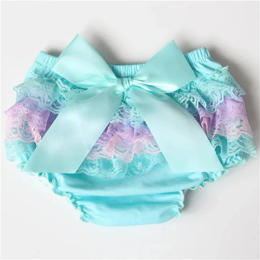 Culotte à volants pour tout-petits, sous-vêtements pour filles, slips pour bébés, tissu en coton, dentelle, couvre-couche papillon, pantalon à volants pour bébé, culotte