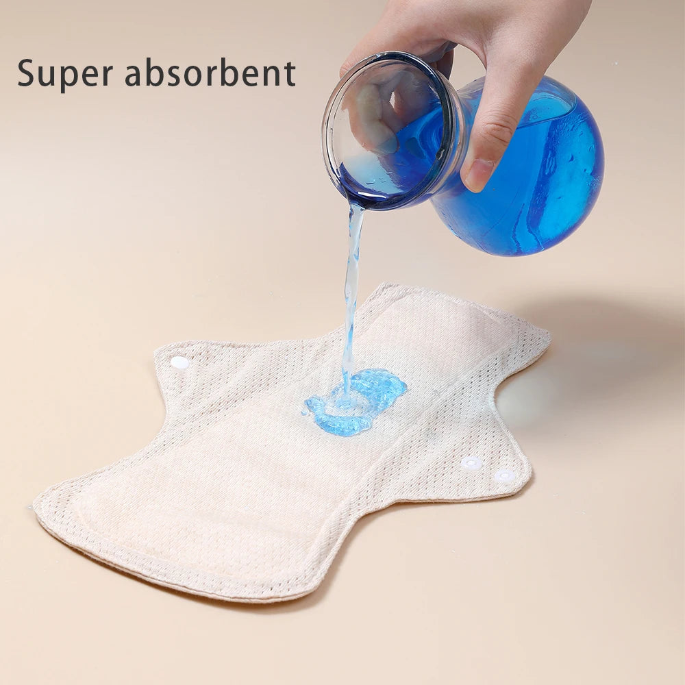 Serviettes hygiéniques en coton coloré BIAI, lavables et réutilisables, très absorbantes et respirantes, cadeau pour femme