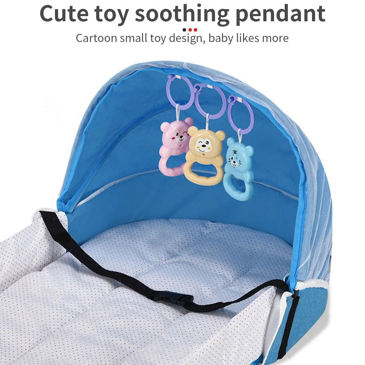 Baby Bed Cribs Newborns Sleeping Nest Travel Beds Foldable Babynest Mosquito Net Bassinet Infant Sleeping Basket For 0-24month