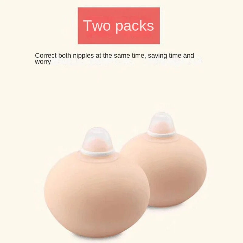 Lot de 2 protège-tétons en silicone Welnove, correcteurs plats et à ventouse