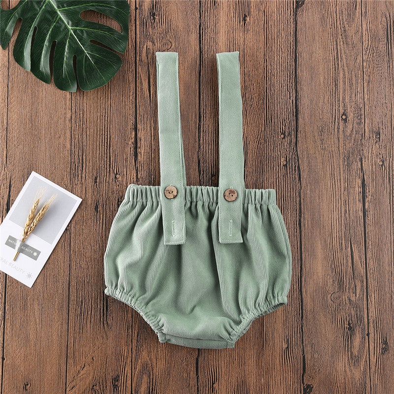 Short d'été à bretelles pour bébé de 0 à 24 mois, salopette ajustable avec bretelles boutonnées, short ample, barboteuse pour fille et garçon