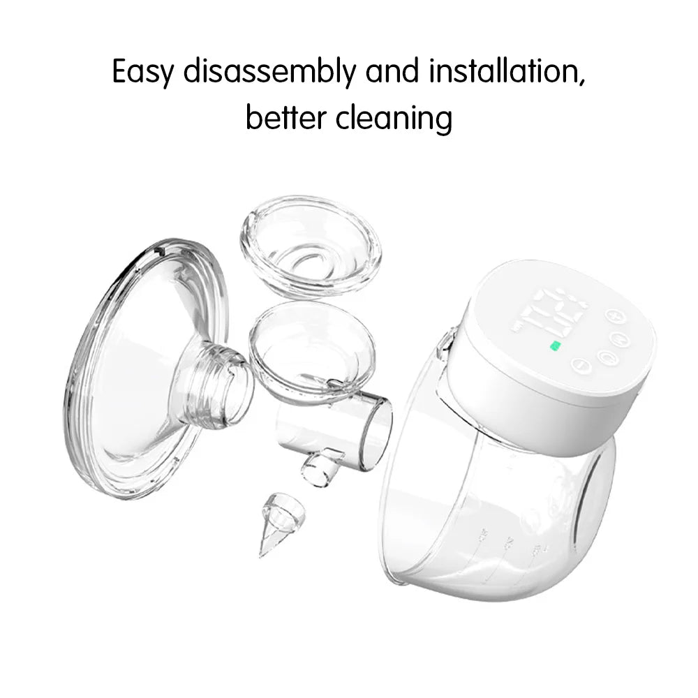 Tire-lait électrique mains libres, silencieux et invisible, extracteur de lait portable, 3 modes, collecteur de lait d'allaitement