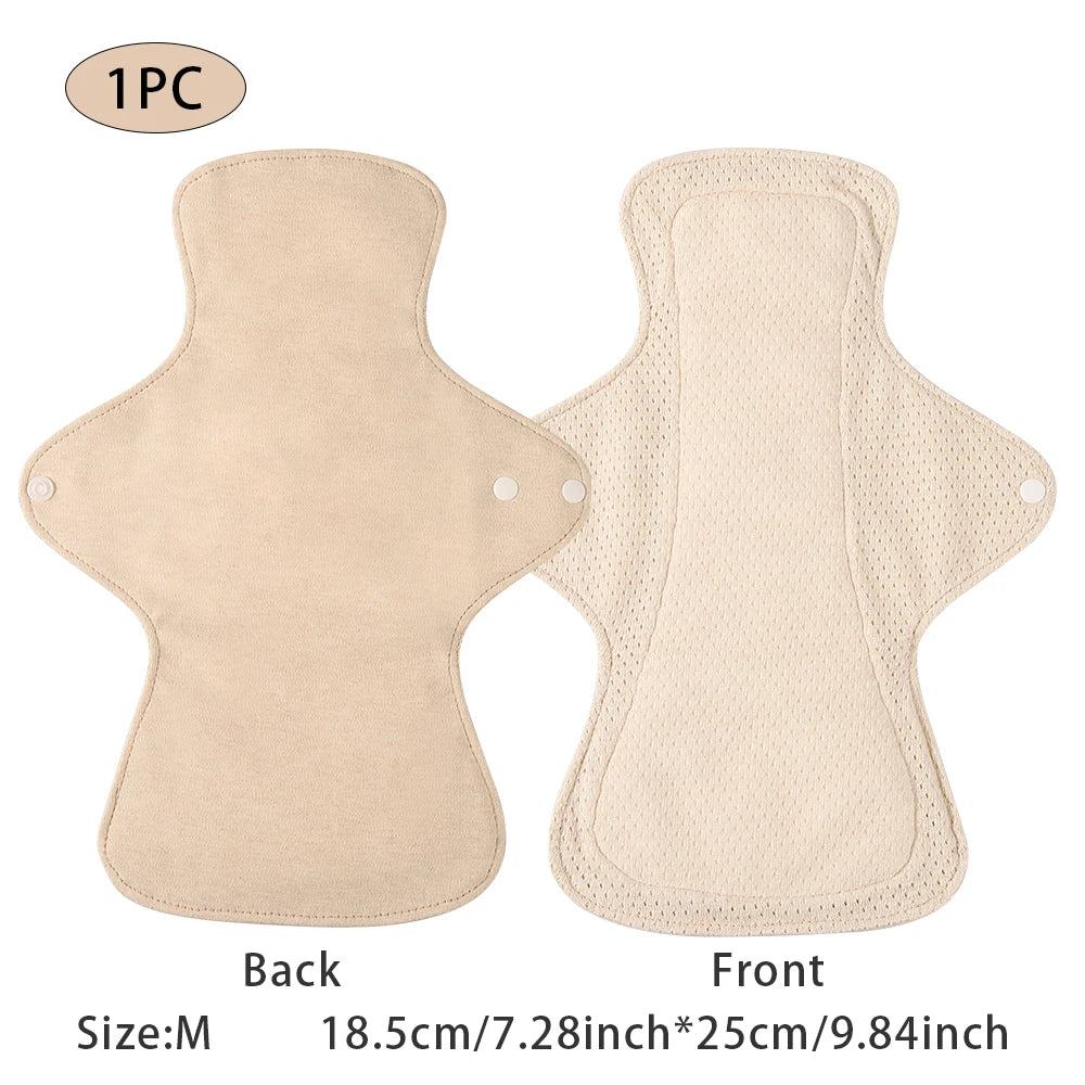 Serviettes hygiéniques en coton coloré BIAI, lavables et réutilisables, très absorbantes et respirantes, cadeau pour femme