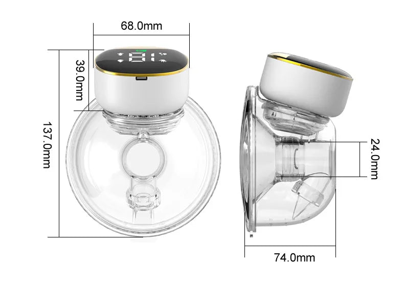 Nouveau tire-lait électrique portable LCD, automatique, mains libres, silencieux, rechargeable par USB, extracteur de lait pour bébé, allaitement maternel, sans BPA