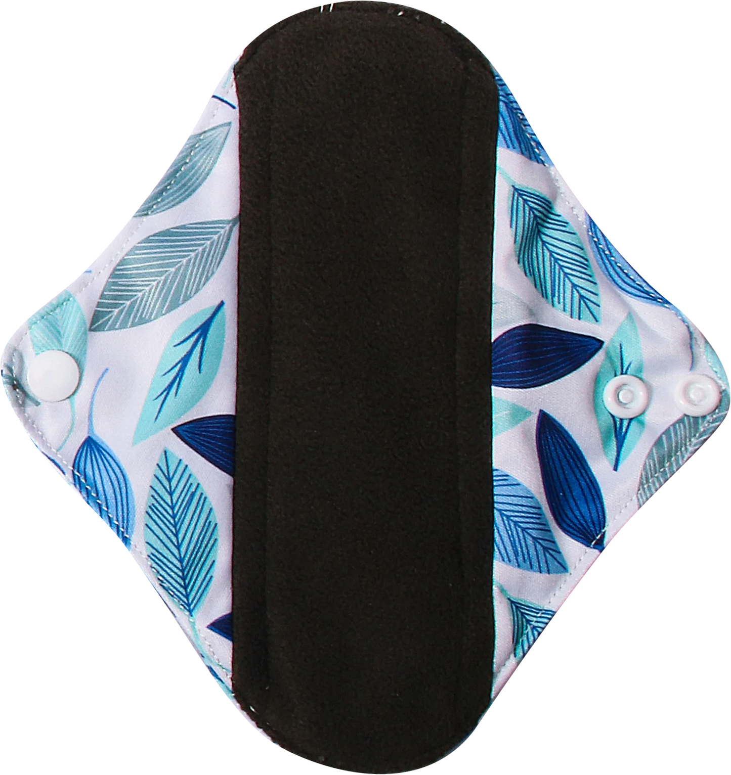 Serviettes hygiéniques en tissu, taille 18 x 18 cm, protège-slips lavables et réutilisables, avec intérieur en charbon de bambou