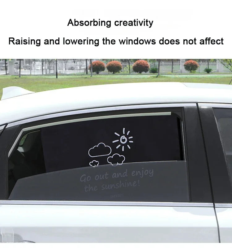 Cartoon Universal Side Window Sunshade UV Protection For Baby Children Car Magnetic Curtain In The Car Window Sunshade Cover