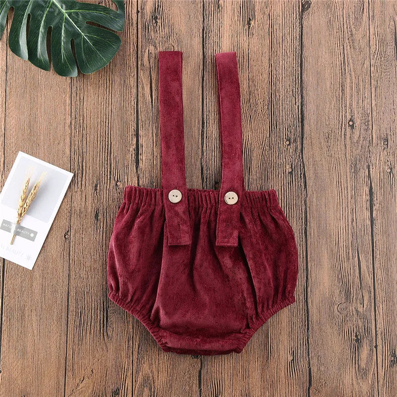 Short d'été à bretelles pour bébé de 0 à 24 mois, salopette ajustable avec bretelles boutonnées, short ample, barboteuse pour fille et garçon