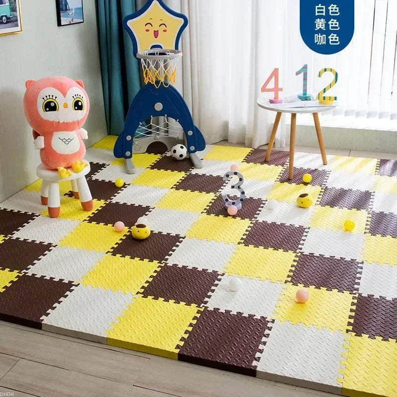 12Pcs 30*30*1cm Foam Baby Play Mat Puzzle Mat Kids Interlocking Exercise Tiles Rugs Floor Tiles Toy Carpet Soft Carpet