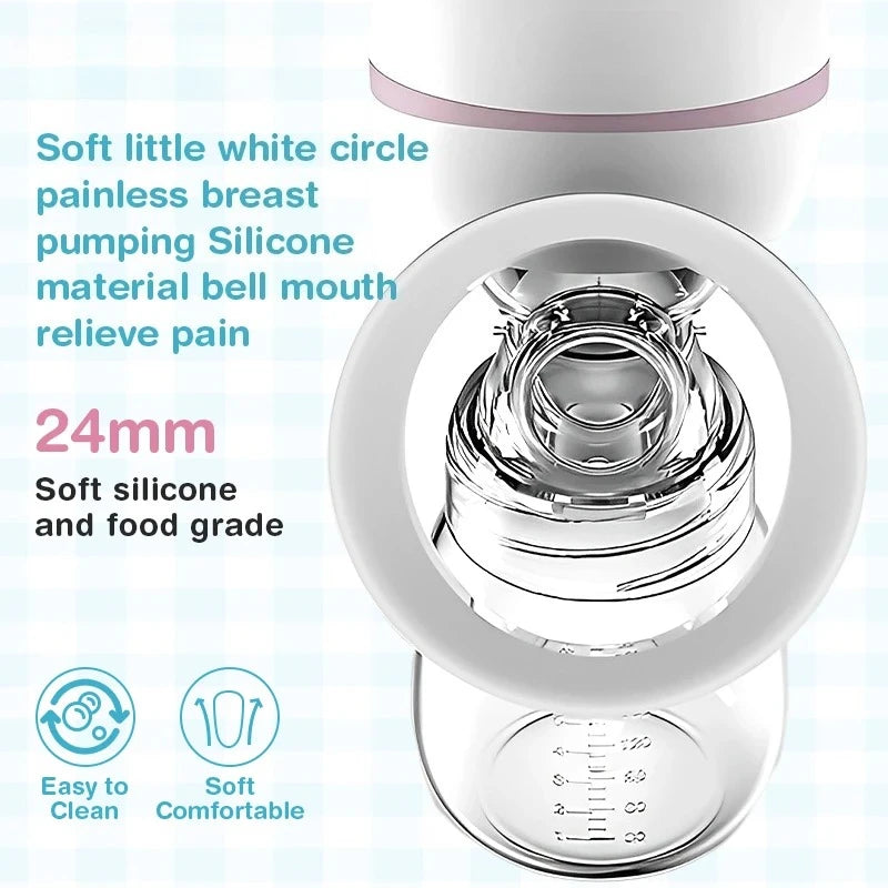 Automatic Electric Breast Pump USB Chargable Portable Breast Pump Silent Powerful Suction Breast Pump BPA Free