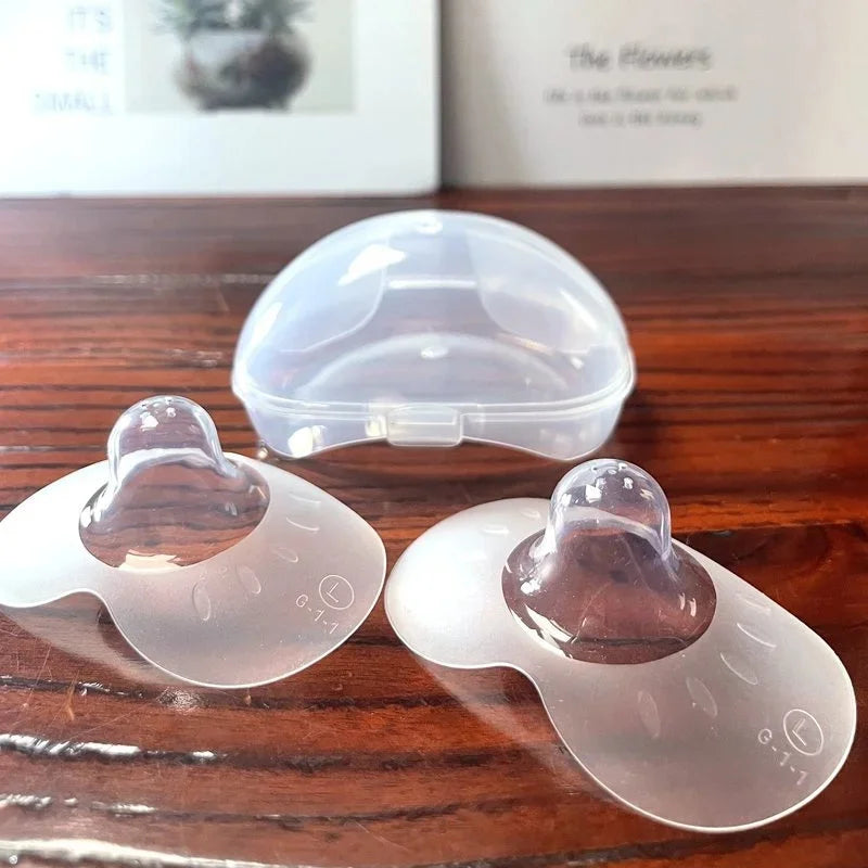 Lot de 2 protège-mamelons d'allaitement en silicone souple