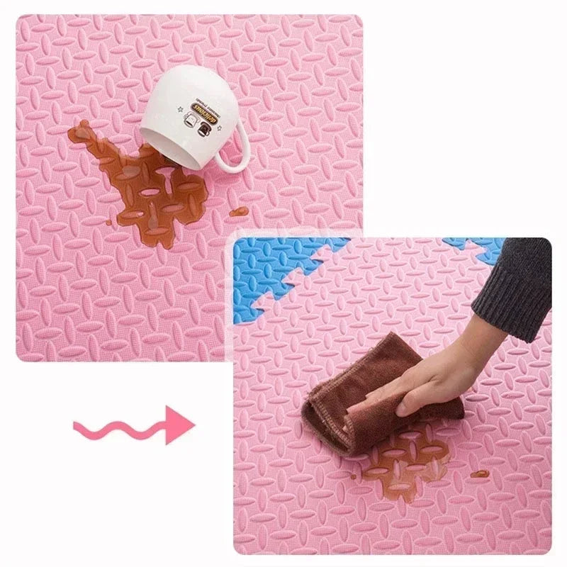 12Pcs 30*30*1cm Foam Baby Play Mat Puzzle Mat Kids Interlocking Exercise Tiles Rugs Floor Tiles Toy Carpet Soft Carpet