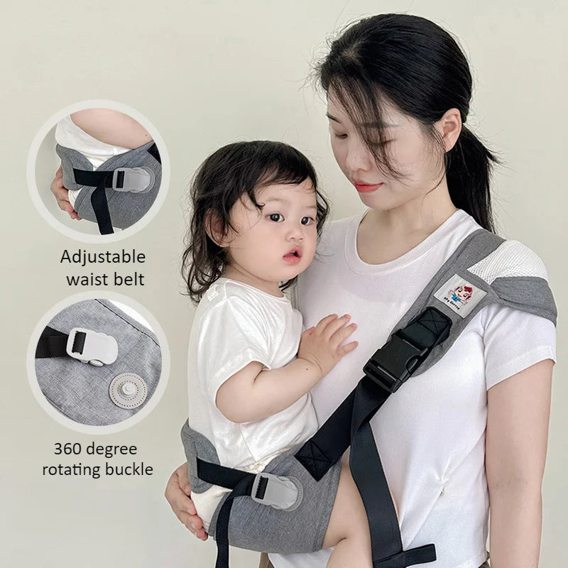 Kids Waist Stool with Waist Protection Baby Strap Holding Adjustable Baby Carrier Front Holding Type Big Baby Holding Holding