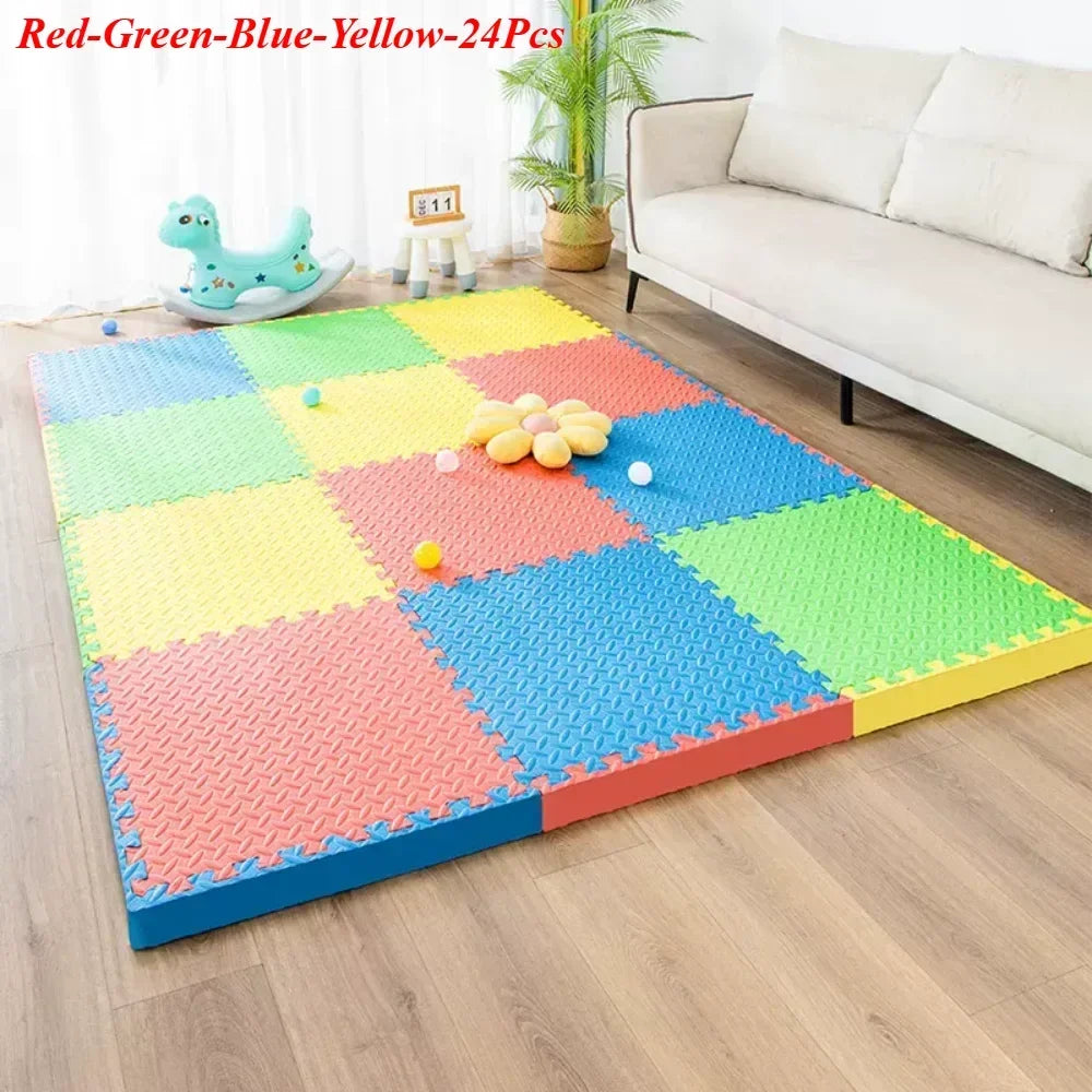 30×30x1.0cm Anti-slip Thickening Puzzle Mat Carpet for Baby Children's Room Game Playing Activity & Livingroom & Bedroom