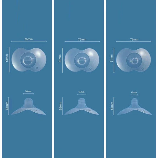 Lot de 2 protège-mamelons d'allaitement en silicone souple