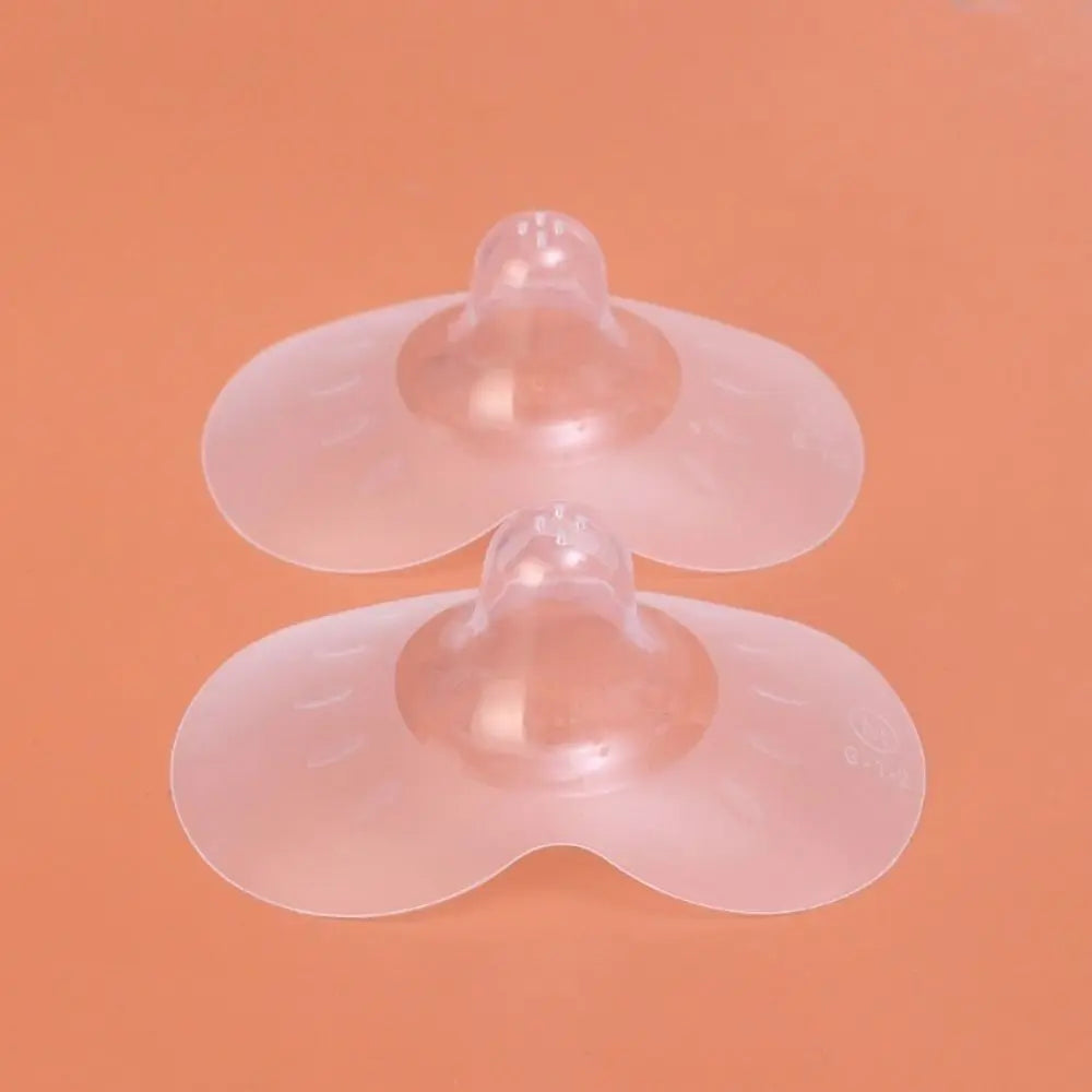 Lot de 2 protège-tétons en silicone ultra-fins en forme de papillon, anti-morsures, fournitures d'allaitement
