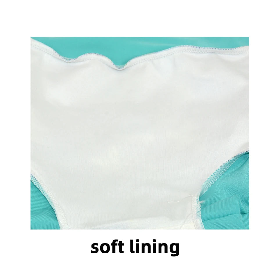 Eezkoala Newborn Baby Leakproof Swimming Diaper Baby Swimwear Boys Girls Printed Cloth Diapers High Waist Swimming Nappies