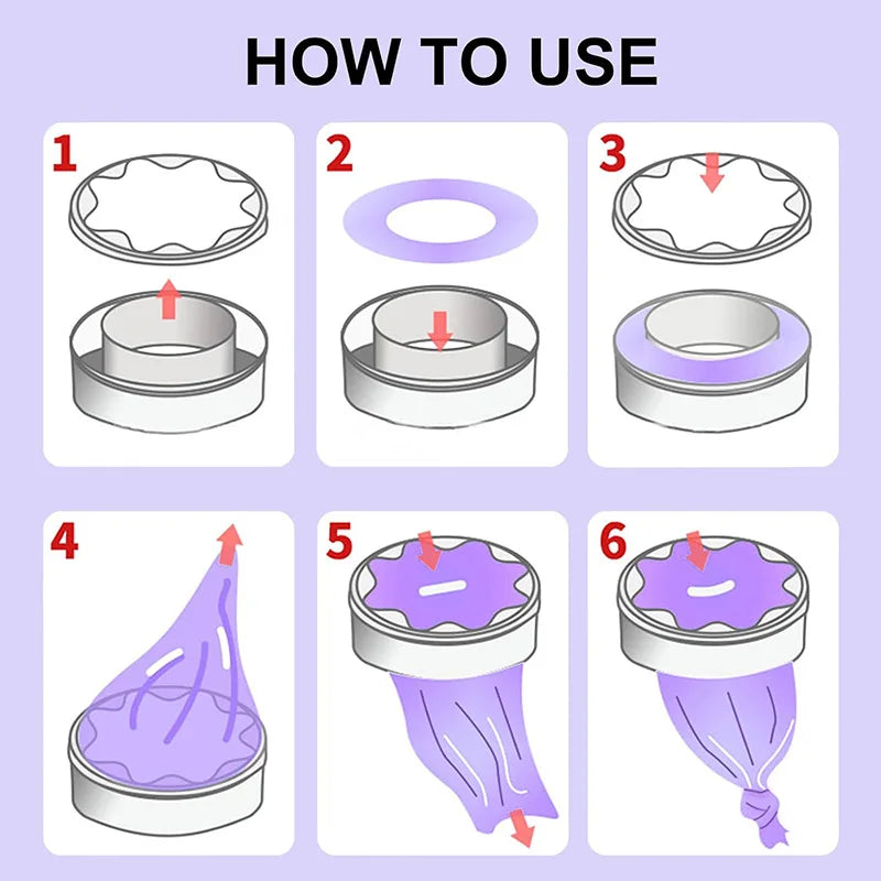 1/5/10Pcs Garbage Bags Diaper Pail Refills Bags For Tommee Tippee Sangenic Simplee or Twist&click For Angelcare For Genie Trash