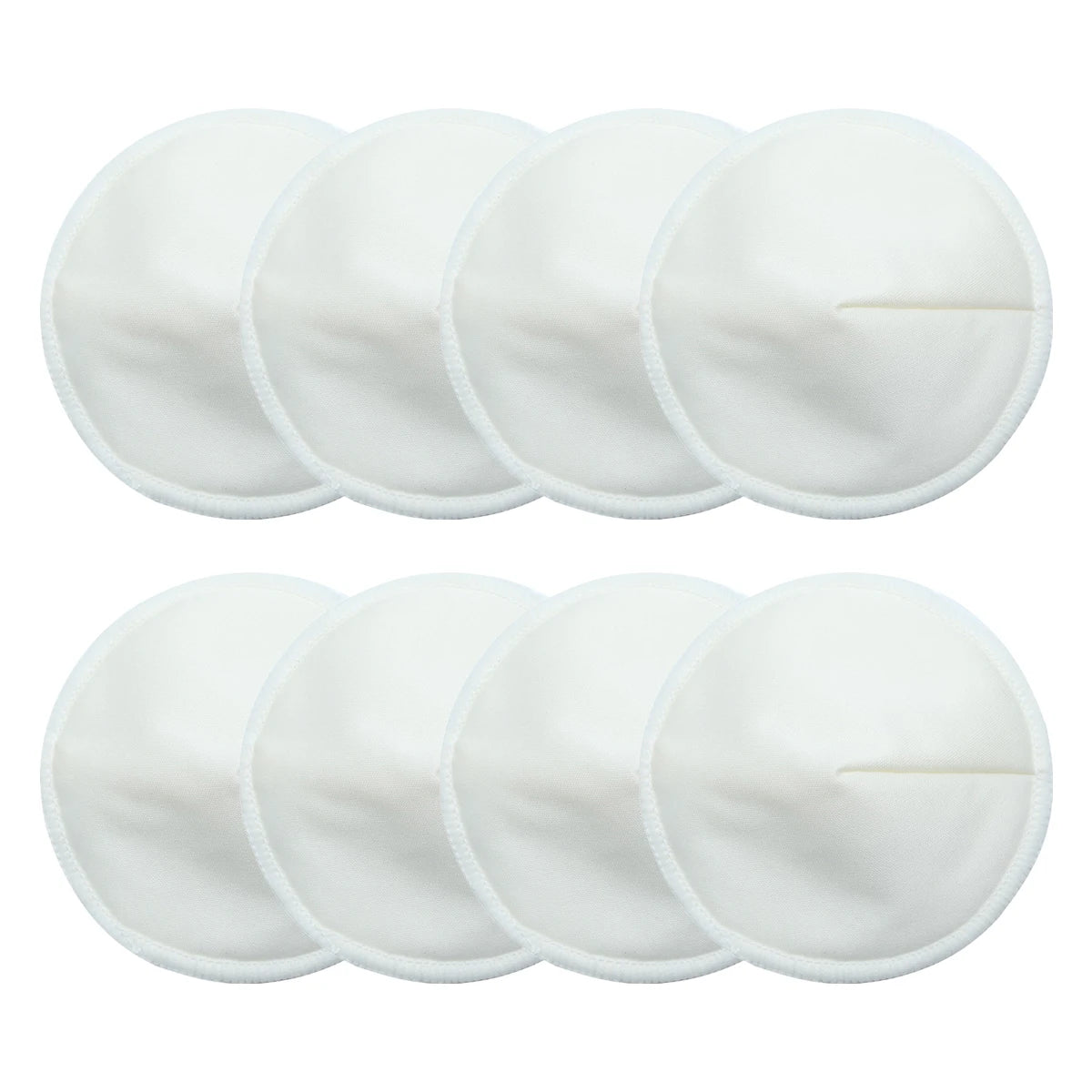 Lot de 8 coussinets d'allaitement bio lavables et réutilisables