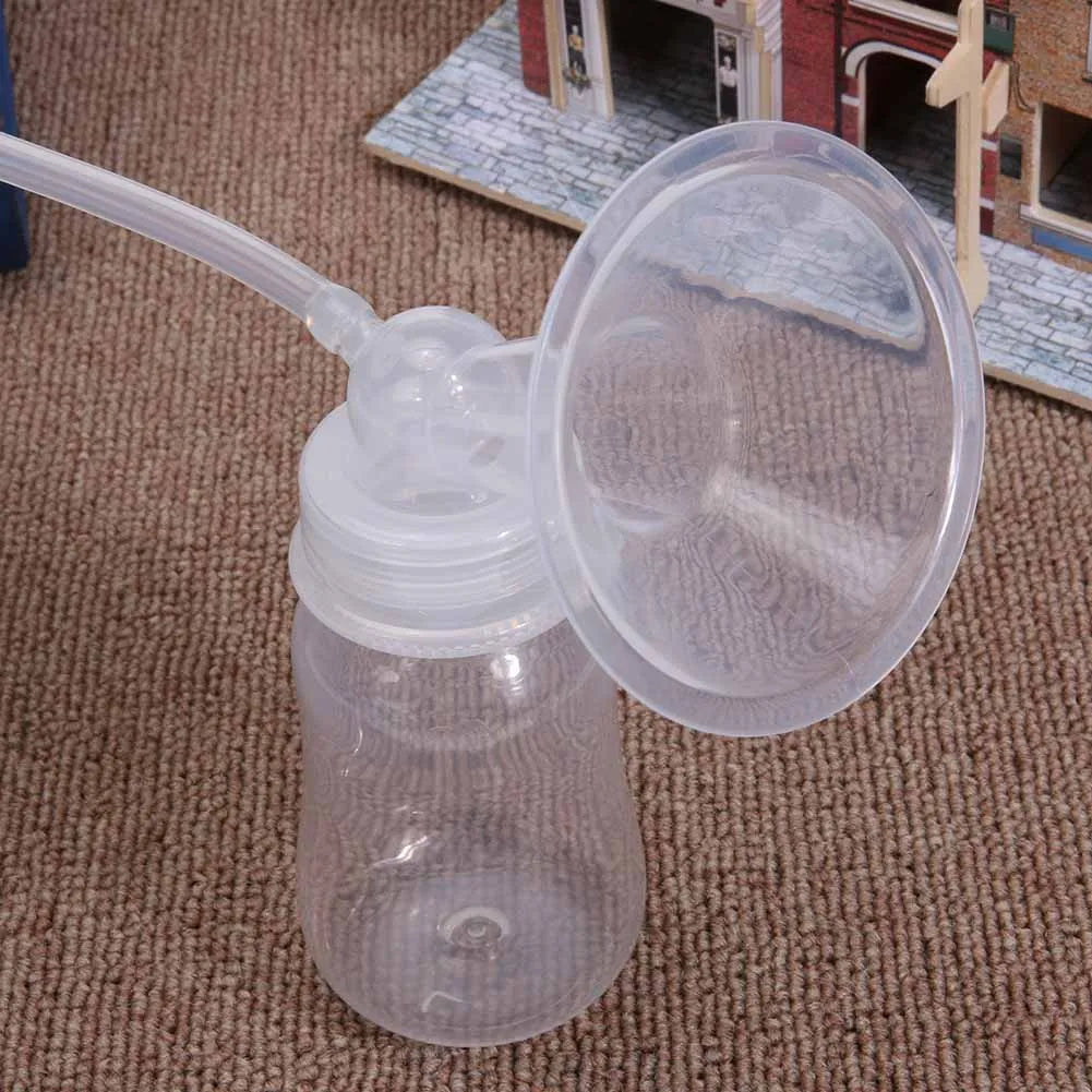 Machine à traire manuelle, extracteur de lait maternel portable avec biberon, forte aspiration pour l'allaitement et les fournitures post-partum